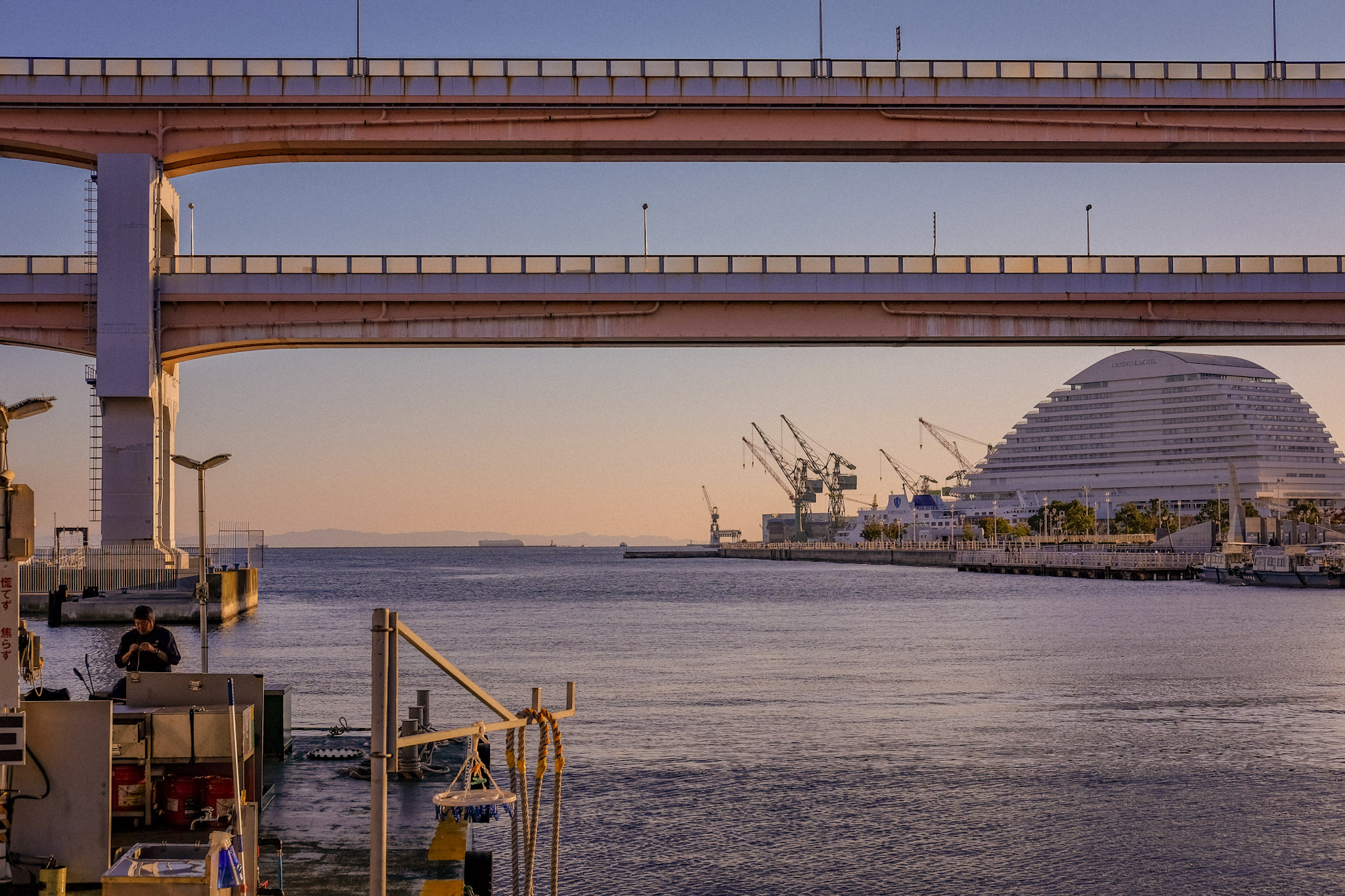 Port of Kobe in the Autumn