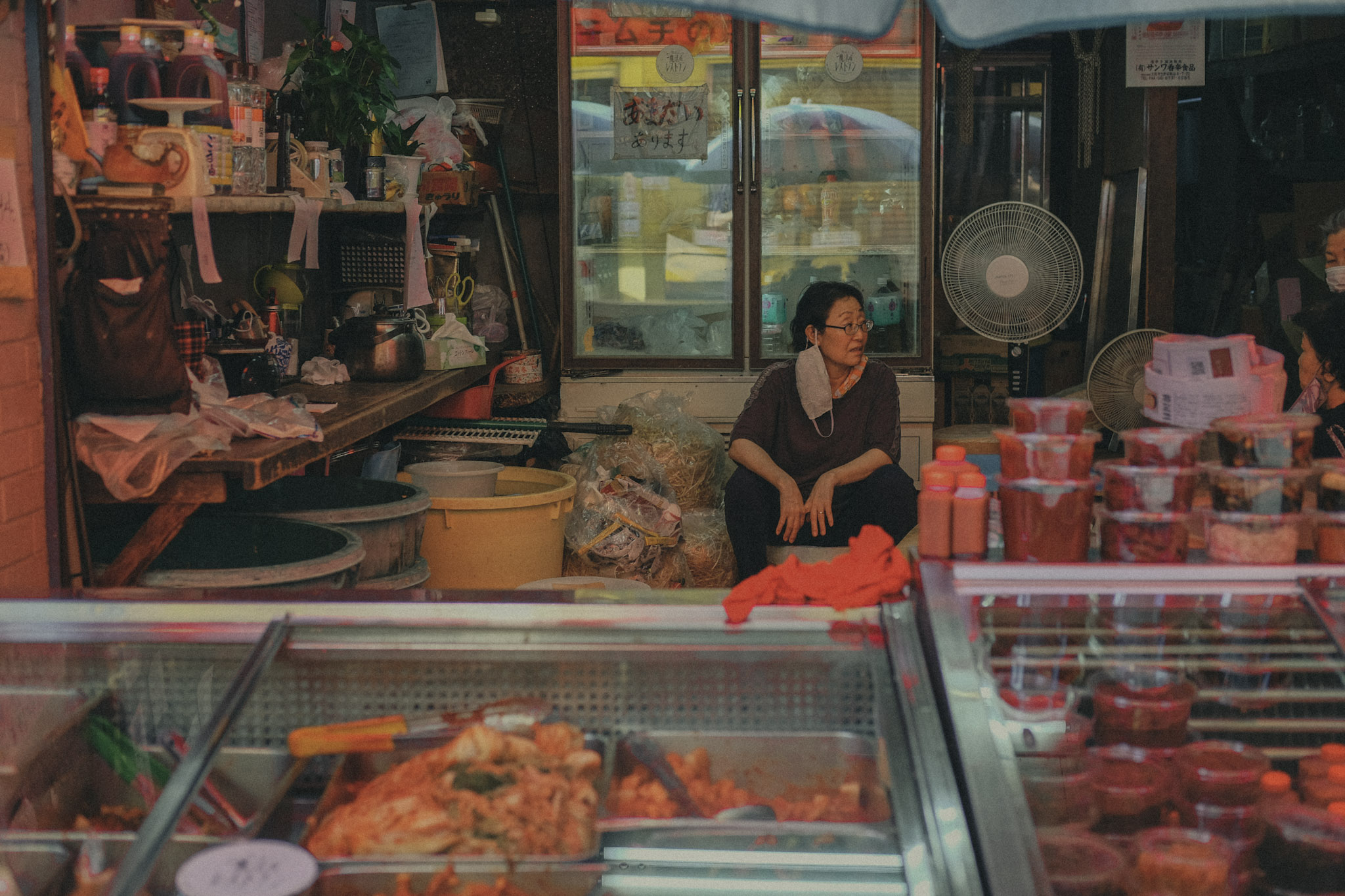 Kimchi shop during summer (生野コリアタウン)
